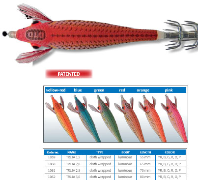 DTD Squid Jigs - Available from Mister Fish, Malta