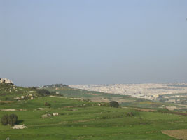 View of Mosta from Mgarr